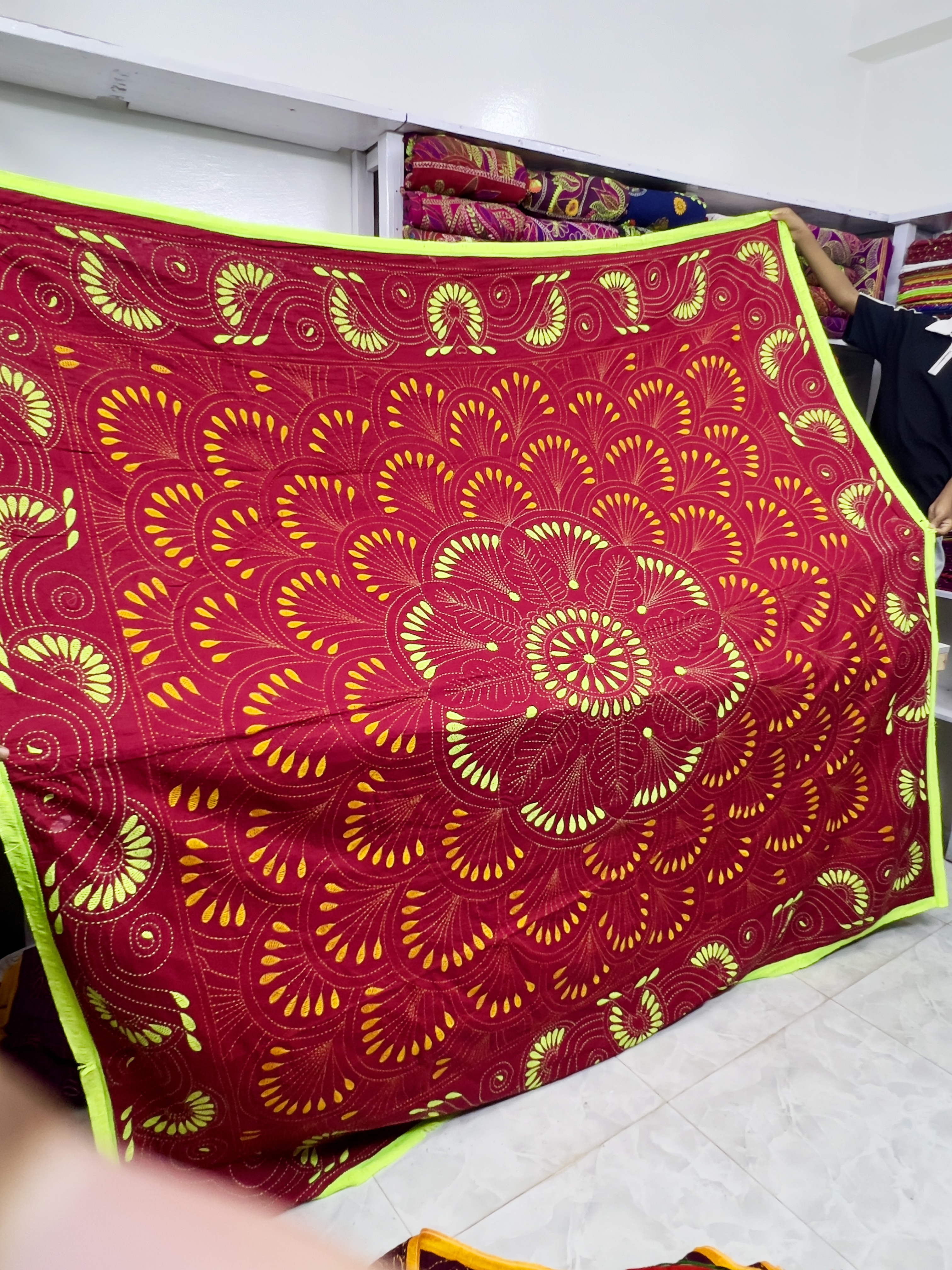 বেলুন নকশিকাঁথা ( মেরুন কালার )