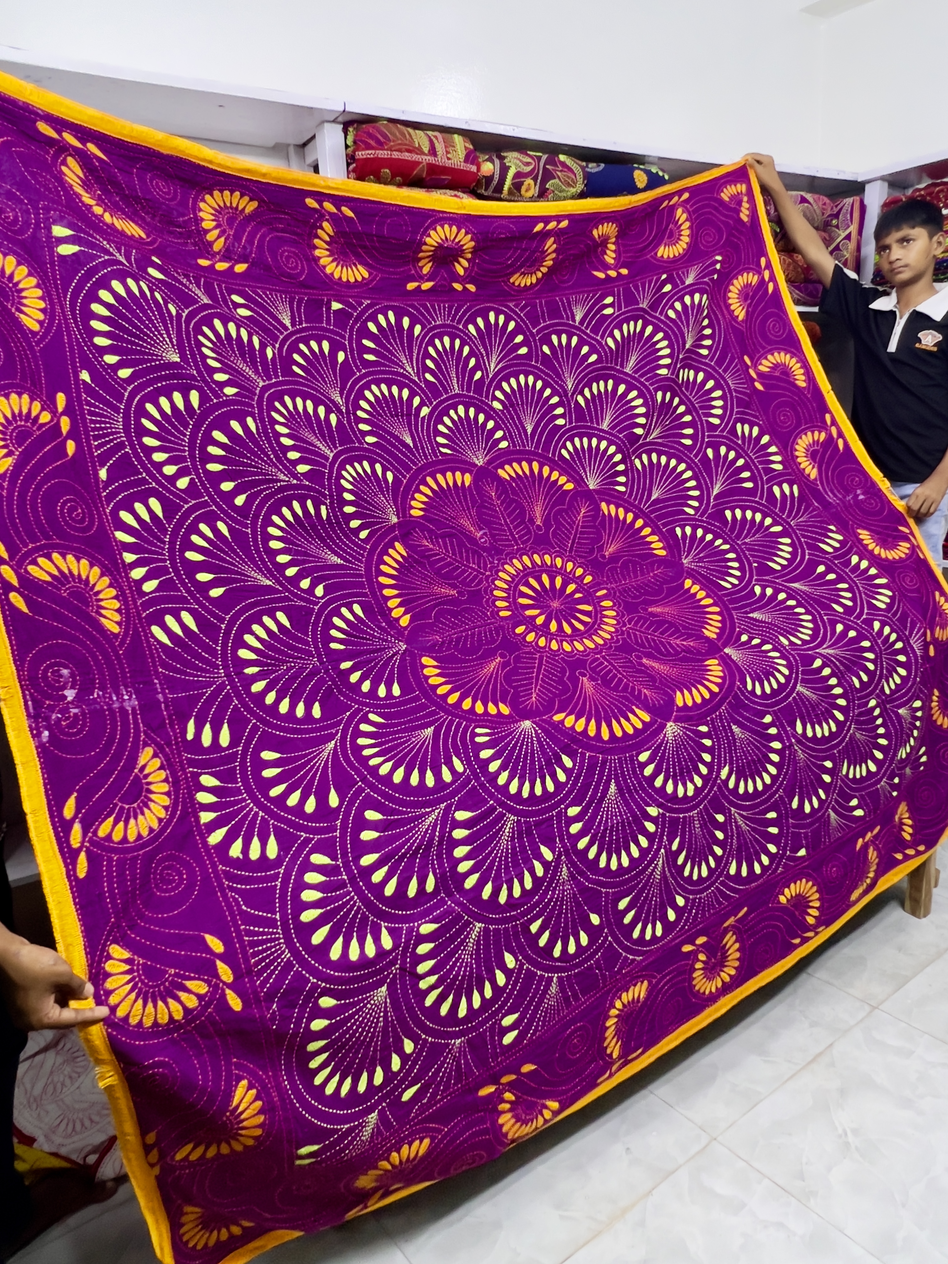 বেলুন নকশিকাঁথা ( পার্পেল কালার )