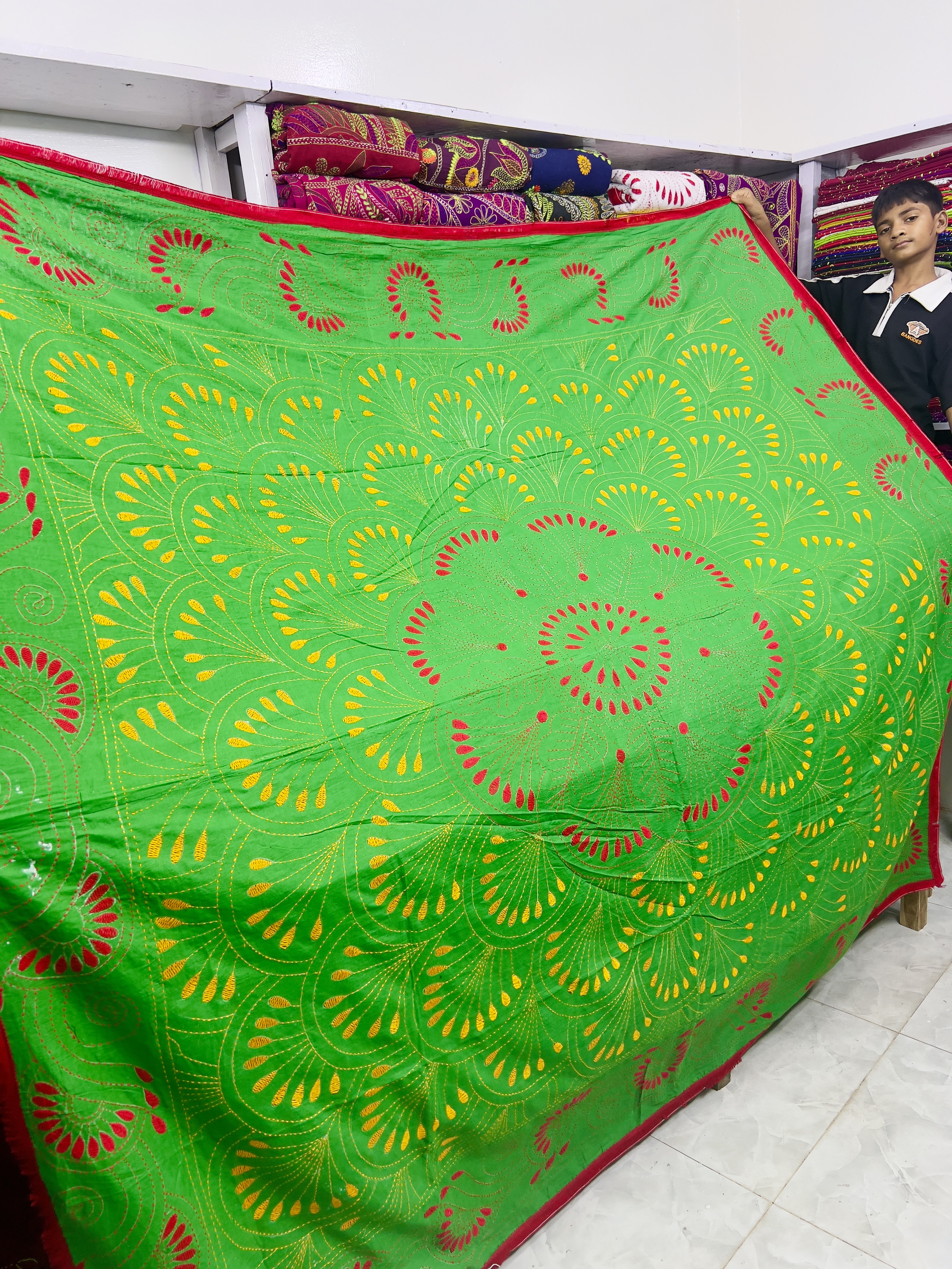 বেলুন নকশিকাঁথা ( সবুজ কালার )