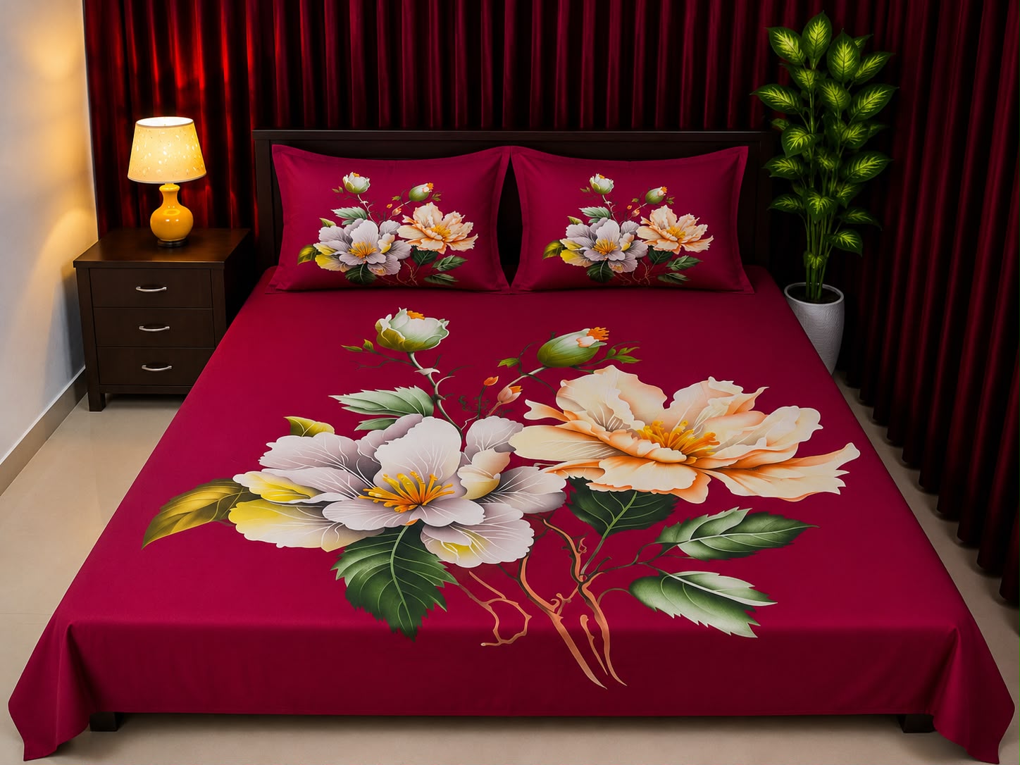লাক্সারি প্যানেল বেডশিট