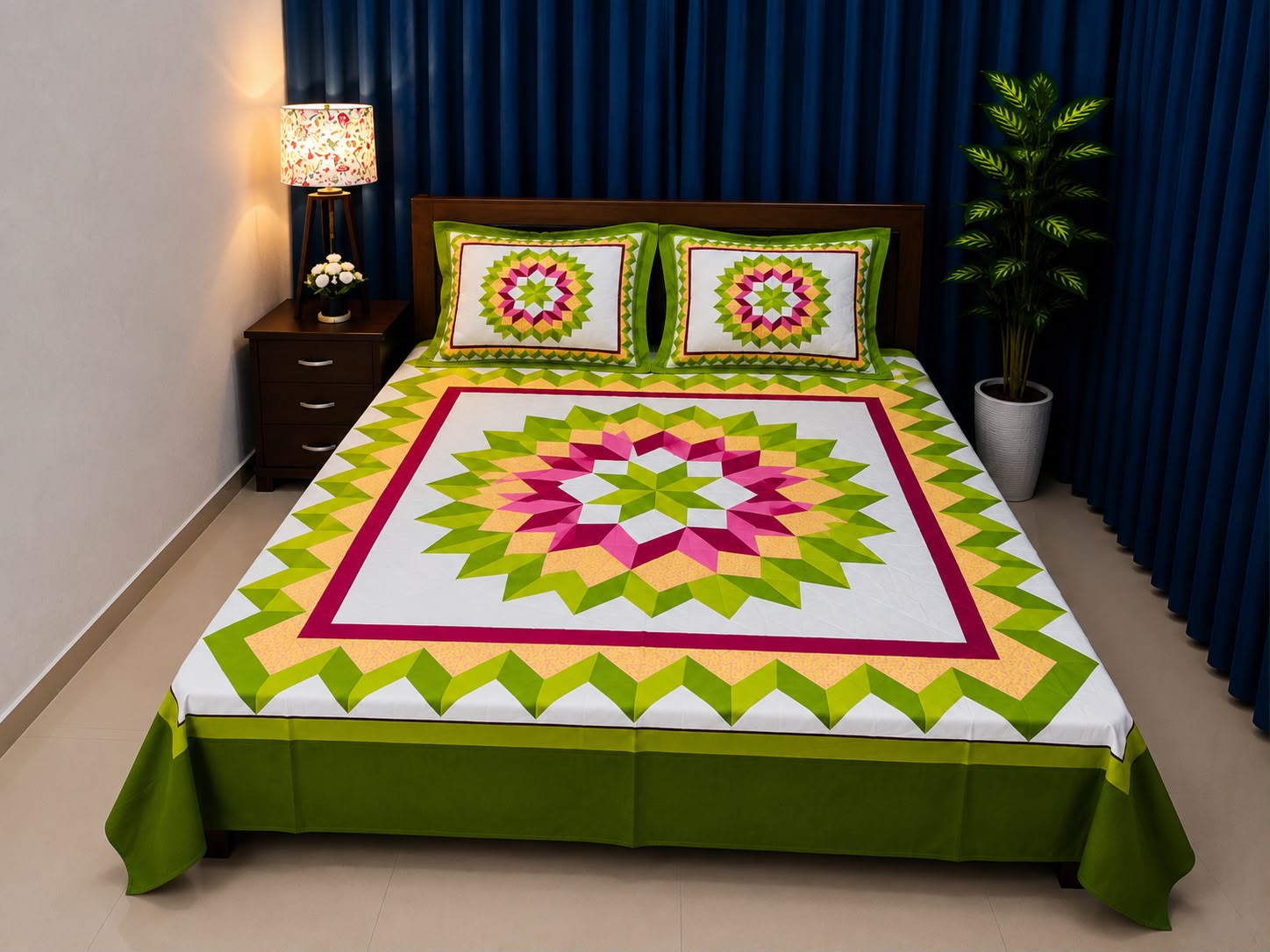 লাক্সারি প্যানেল বেডশিট