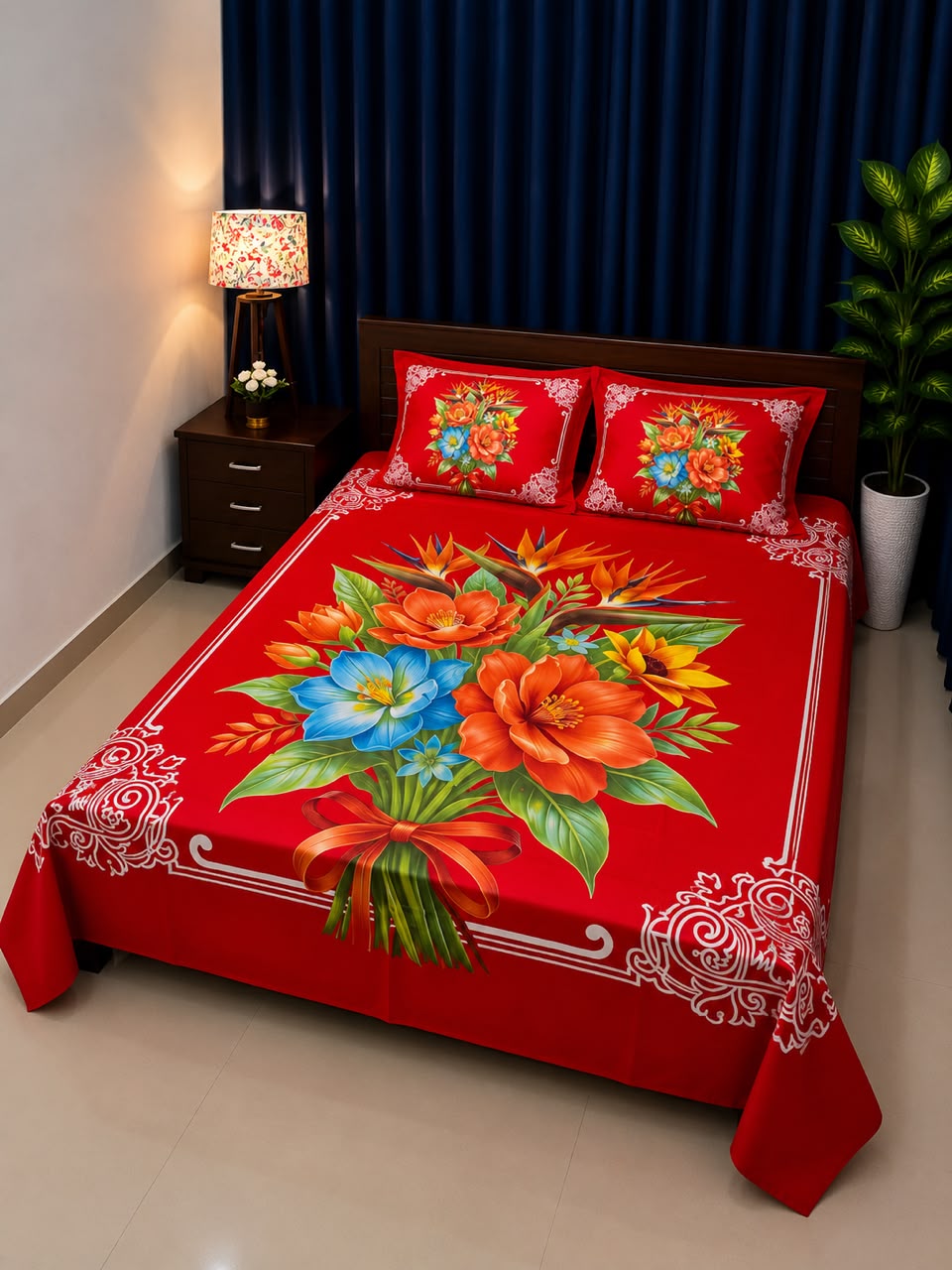 লাক্সারি প্যানেল বেডশিট