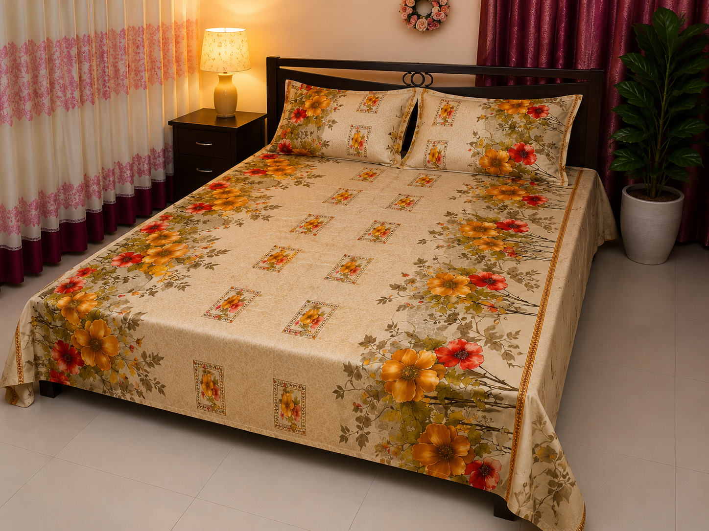 টুইল কটন বেডশিট