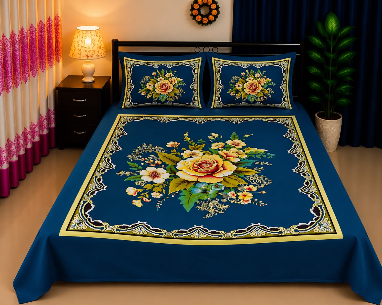 লাক্সারি প্যানেল বেডশিট